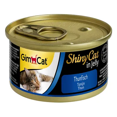 GimCat ShinyCat Gelatina 24 x 70 g Alimento umido per gatto - Tonno