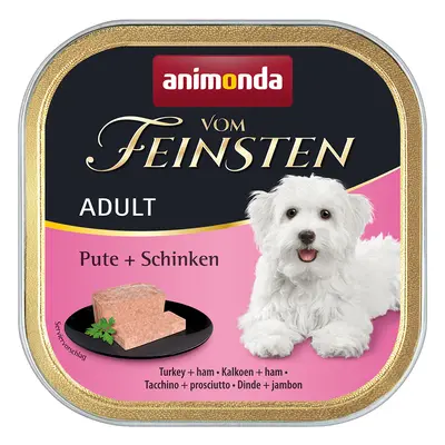 Animonda Vom Feinsten Adult Senza Cereali 6 x 150 g Alimento umido per cane - Tacchino & Prosciu