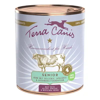 Terra Canis Senza cereali 12 x 800 g Alimento umido per cane - Senior Manzo con Sedano, Albicocc