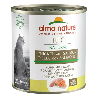 Almo Nature HFC Natural Alimento umido per gatti 12 x 280 g - Pollo e Salmone