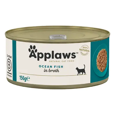 Applaws in Brodo 24 x 156 g umido per gatto - Pesce d'Oceano