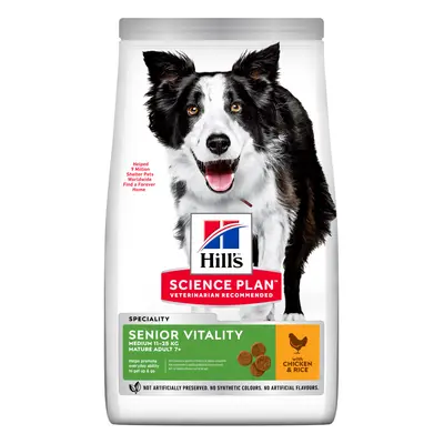 Multipack risparmio! 2 x Hill's Science Plan Crocchette per cani - 2 x 14 kg Senior Vitality Med