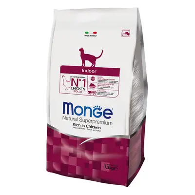 Monge Natural Superpremium Indoor Ricco di Pollo - Set %: 3 x 1,5 kg