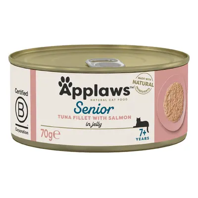 Applaws Senior 24 x 70 g Alimento umido per gatto - Tonno con Salmone