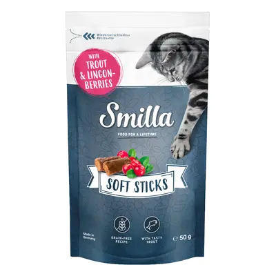 Set Risparmio! Smilla Soft Stick 3 x 50 g - Trota e mirtilli rossi