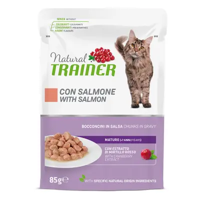 Natural Trainer Mature con Salmone Alimento umido per gatti - Set %: 24 x 85 g