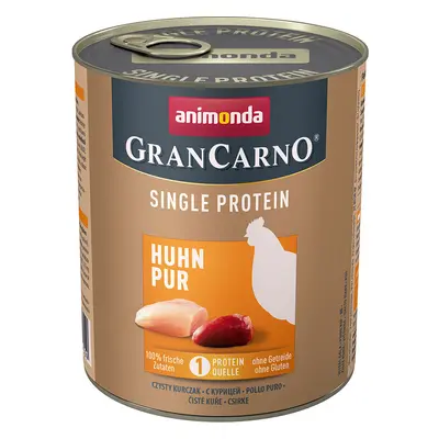 Animonda GranCarno Adult Single Protein 24 x 800 g umido cane - Pollo puro