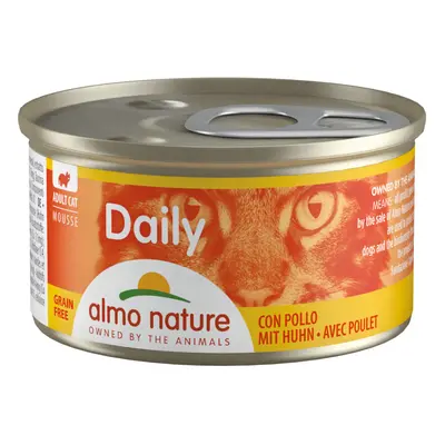 Almo Nature Daily 6 x 85 g Alimento umido per gatti - Mousse con pollo