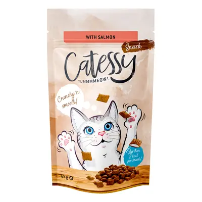 Catessy Snack Croccanti 5 x 65 g - con Salmone, Vitamine e Omega 3