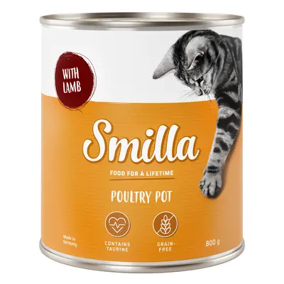 Smilla Delizie al Pollo 6 x 800 g Alimento umido per gatti - Tenero Pollo con Agnello