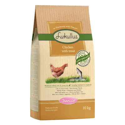 Multipack Risparmio! 2 x Lukullus Crocchette per cani - 2 x 10 kg Junior Pollo & Trota