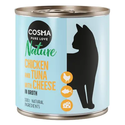 Cosma Nature 24 x 280 g Alimento umido per gatti - Pollo & Tonno con Formaggio