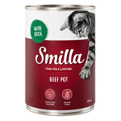 Smilla Delizie al Manzo 12 x 400 g Alimento umido per gatti - Manzo con Anatra