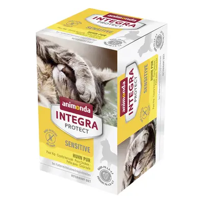 Animonda Integra Protect Adult Sensitive Vaschetta umido per gatto - 6 x 100 g Pollo Puro