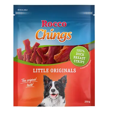 Rocco Chings Originals - Strisce da masticare - 250 g Piccole strisce di petto d'anatra - NUOVO!