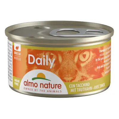 Almo Nature Daily 48 x 85 g Alimento umido per gatti - Mousse con tacchino