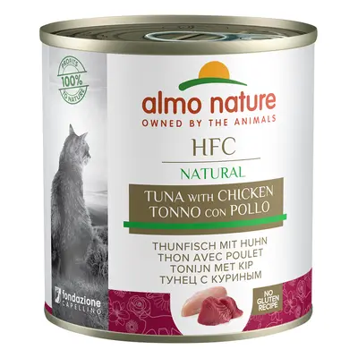 Almo Nature HFC Natural Alimento umido per gatti 12 x 280 g - Tonno e Pollo