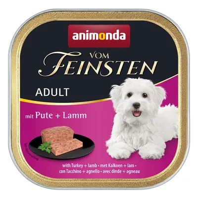 Animonda Vom Feinsten 48 x 150 g Alimento umido per cani - Adult Senza Cereali: Tacchino & Agnel