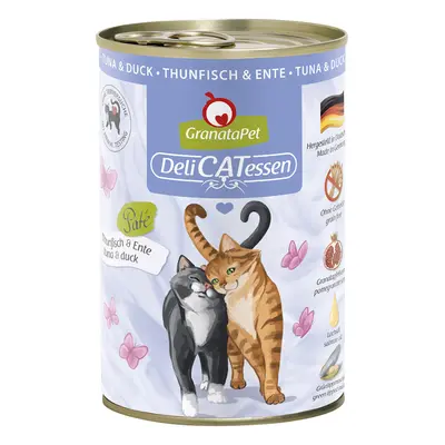 GranataPet DeliCatessen 6 x 400 g Umido per gatto - Tonno & Anatra