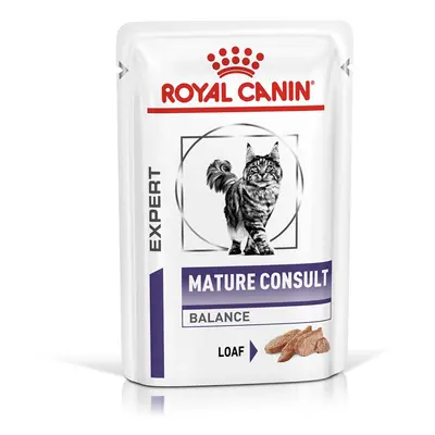 Royal Canin Expert Mature Consult Balance umido in Mousse per gatti - 12 x 85 g