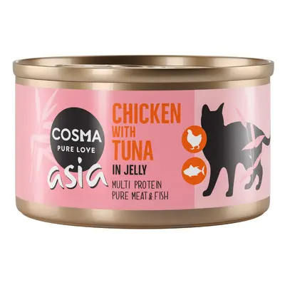 Cosma Asia in gelatina 12 x 85 g umido gatto - Pollo con Tonno