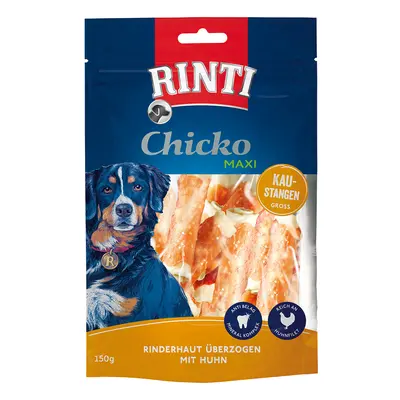 RINTI Chicko Maxi Bastoncini da masticare - grandi Snack per cane - Set %: 18 x 150 g Pollo