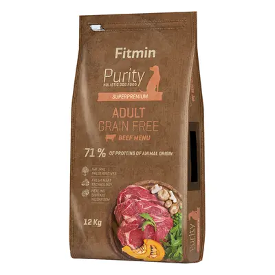 Fitmin dog Purity Adult, manzo (senza cereali) - 12 kg