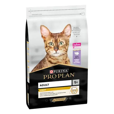 Multipack risparmio! 2 x 10 kg PURINA PRO PLAN Crocchete per gatto - Light Adult Ricco in Tacchi