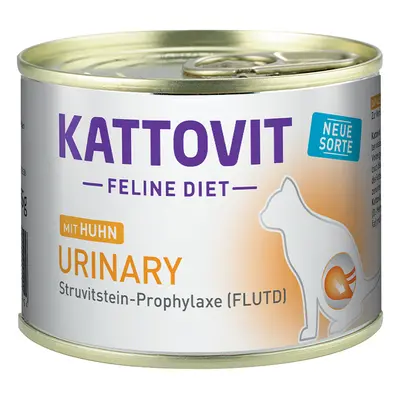 Kattovit Urinary Calcoli Struvite 12 x 185 g Alimento umido per gatti - Pollo