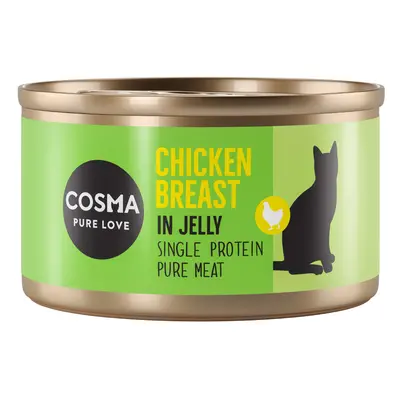 Cosma Original in gelatina 48 x 85 g Alimento umido per gatti - Petto di Pollo