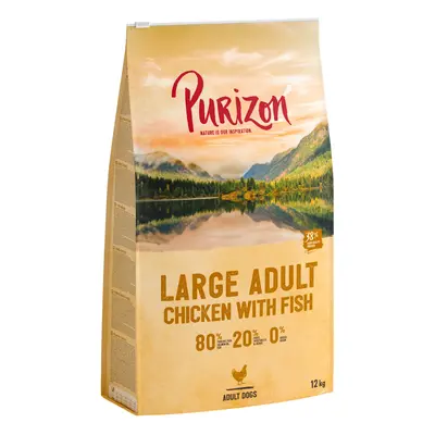 Purizon Large Adult Pollo & Pesce - senza cereali - 12 kg