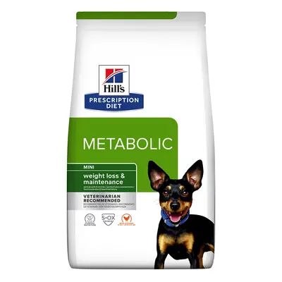 Multipack risparmio! 2 x Hill's Prescription Diet Crocchette cani - 2 x 3 kg Metabolic Mini