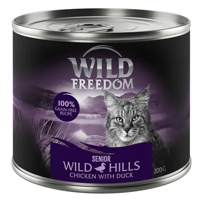 Wild Freedom Senior Wild Hills Anatra & Pollo Umido per gatto - 6 x 200 g