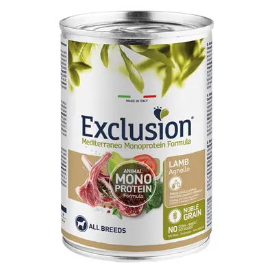 Exclusion Mediterraneo Adult 6 x 400 g - Agnello