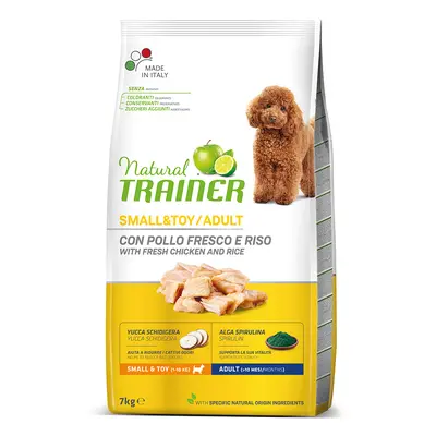 Natural Trainer Adult Small & Toy con Pollo fresco & Riso - Set %: 2 x 7 kg