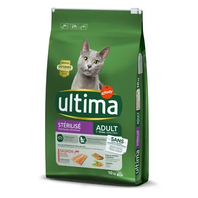 Ultima Cat Sterilized Salmone & Orzo Crocchette per gatto - 10 kg