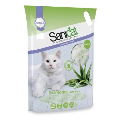 Lettiera Sanicat Diamonds Aloe Vera - Set %: 3 x 5 L (ca. 7 kg)