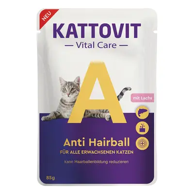 Kattovit Vital Care Anti Boli di pelo con Salmone - 6 x 85 g