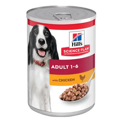 Hill's Science Plan Adult umido per cane - Set %: 24 x 370 g Pollo