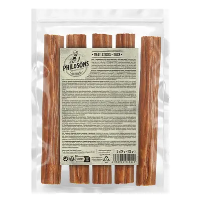 Phil & Sons Bastoncini di carne di anatra Snack per cani - 5 pz