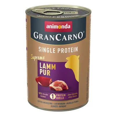 Animonda GranCarno Adult Single Protein Supreme 6 x 400 g - Agnello puro