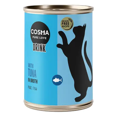 Multipack risparmio! Cosma Drink 12 x 100 g Bevanda snack per gatto - Tonno