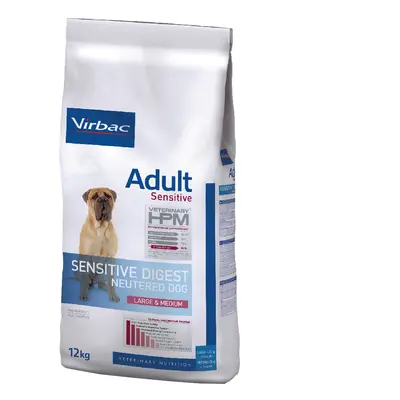 Virbac Veterinary HPM Adult Sensitive Neutered Dog Large & Medium - Set %: 2 x 12 kg