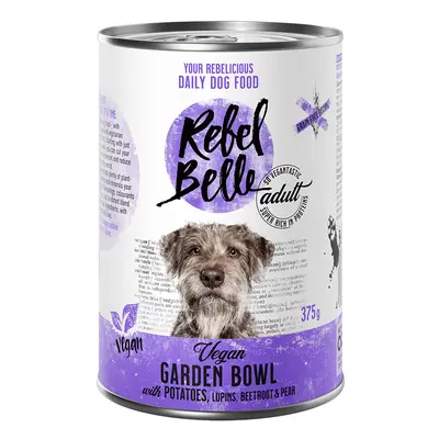 Multipack risparmio! Rebel Belle 12 x 375 g Alimento umido per cani - Vegan Garden Bowl - vegan