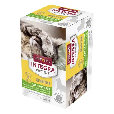 Animonda Integra Protect Adult Sensitive Vaschetta umido per gatto - 6 x 100 g Tacchino & Patate