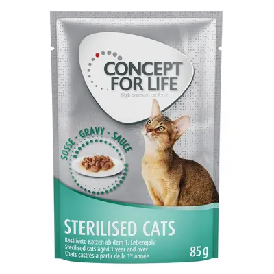 Concept for Life Sterilised Cats - in salsa - 12 x 85 g