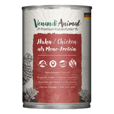 Venandi Animal Monoprotein 24 x 400 g umido gatto - Pollo