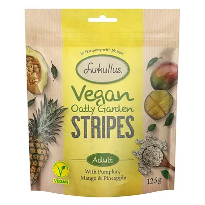 Multipack risparmio! Lukullus Vegan Garden Strisce 3 x 125 g Snack per cane - 3 x 125 g Zucca, M