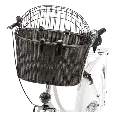 Cesto anteriore per bicicletta Trixie in polyrattan - L 44 x P 34 x H 41 cm