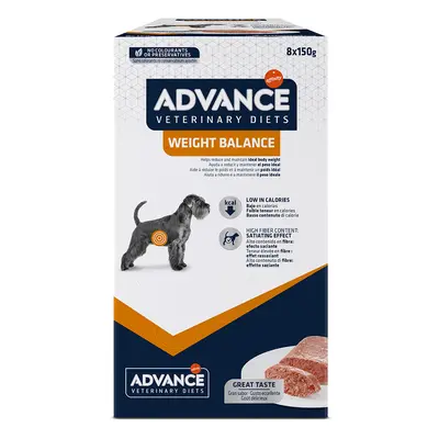 Advance Veterinary Diets Dog Weight Balance Alimento umido per cani - 8 x 150 g